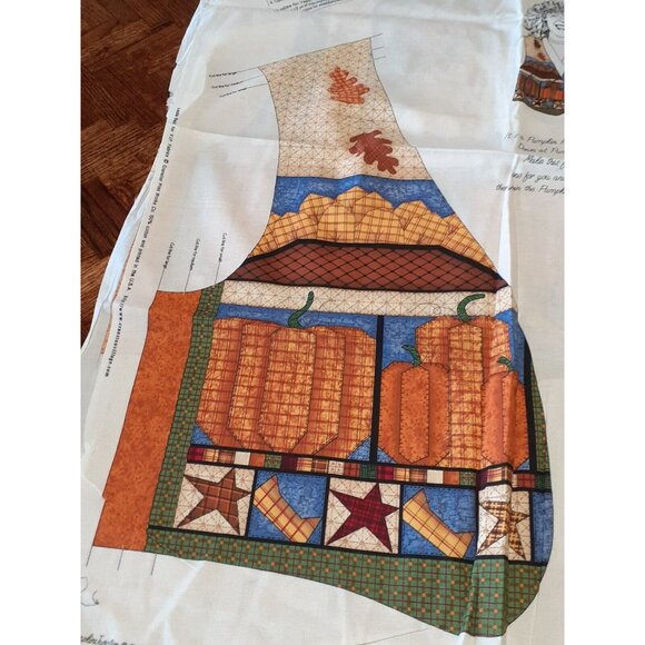 Pumpkin Junction Vest Fabric Panel, Cut & Sew by Leslie Beck Fall Harvest VIP - Picture 4 of 7